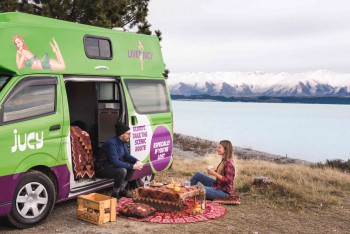 Jucy camper in Nieuw-Zeeland