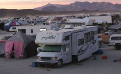 Met de camper naar Burning Man